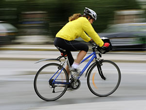 Person cycling