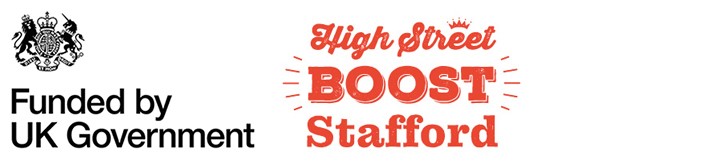 Funded by UK Government, High Street Boost logo