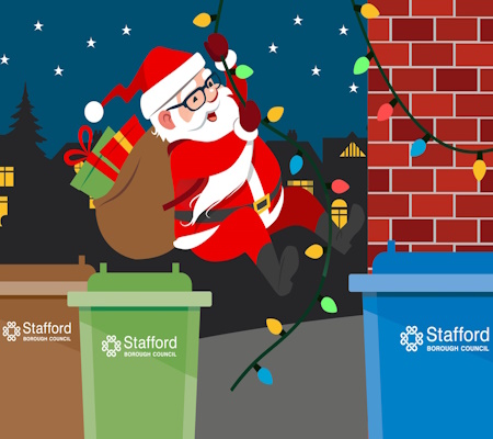 bins and santa