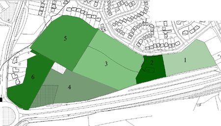 Ferndown LNR Management Map