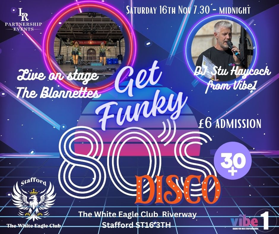 Get Funky 80's Dicso & live on stage The Blonnettes