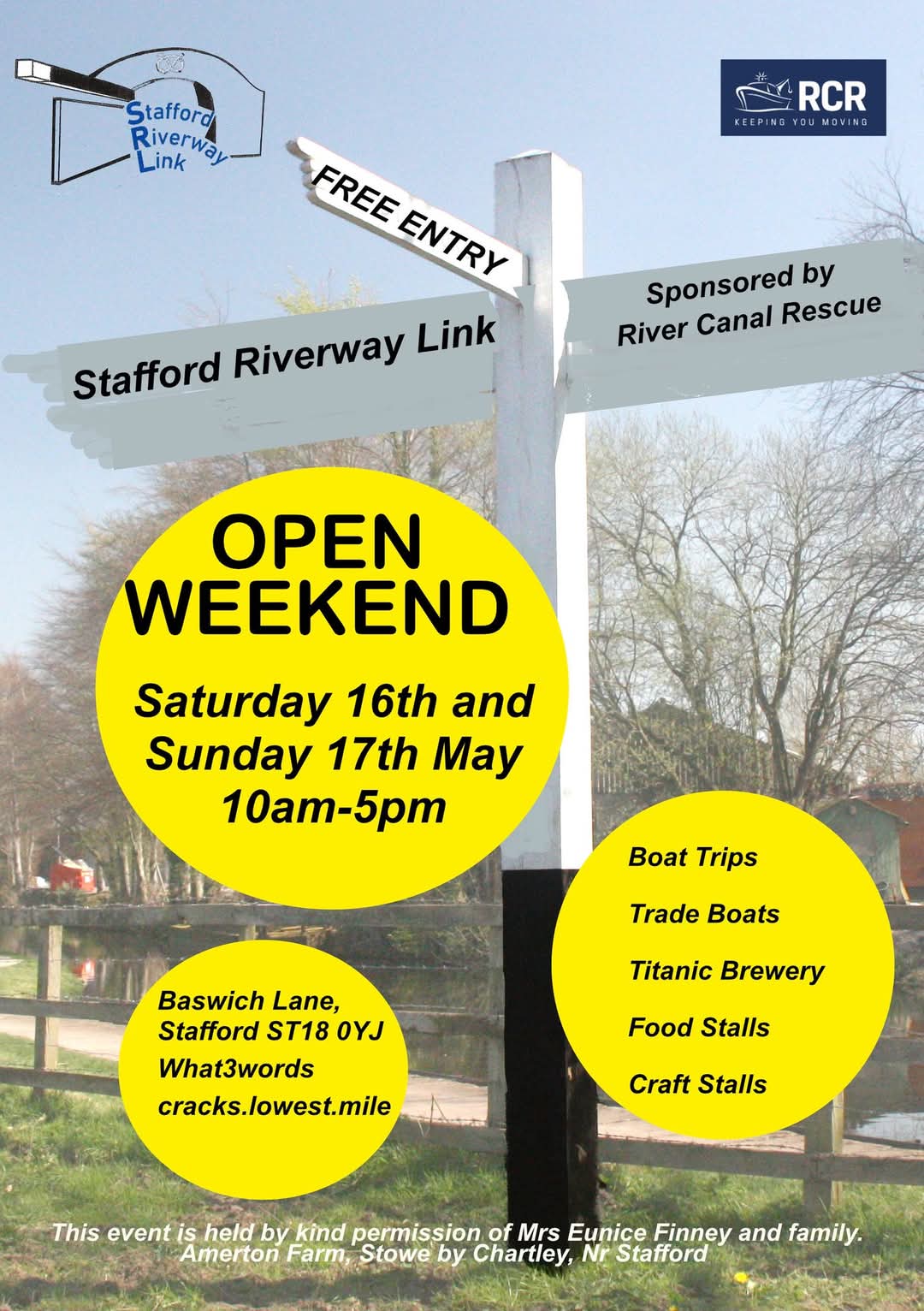 Stafford Riverway Link Open Days